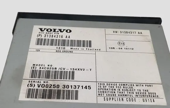 Volvo V60 Sound amplifier 31384316AA 31384317AA
