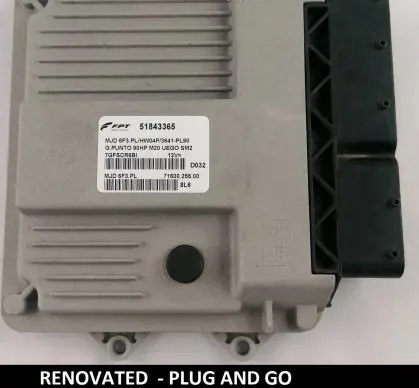 Fiat Grande Punto Engine control unit/module 51843365 7160025500