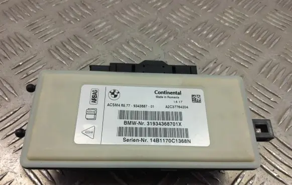 BMW X3 F25 Airbag control unit/module 9343687