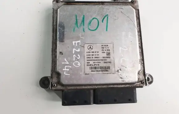 Mercedes-Benz E W212 Engine control unit/module A6519003701 28447993 A6519012101
