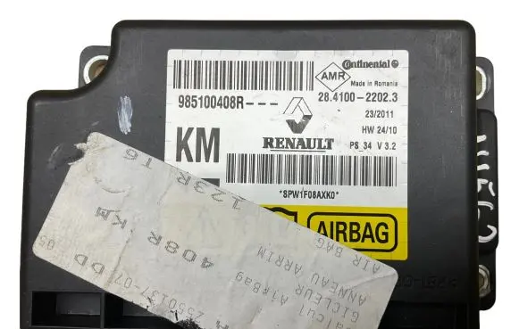 Renault Megane III Airbag control unit/module 985100408R 8PW1F08AXK0