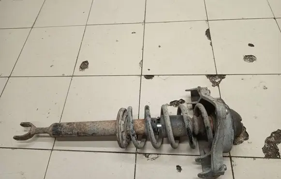 Audi A6 S6 C6 4F Front shock absorber with coil spring 