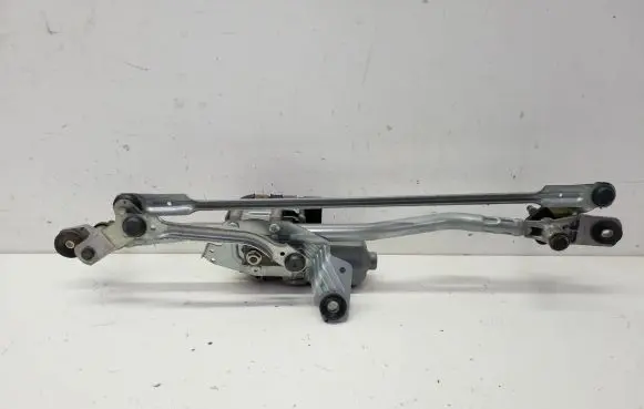 Front wiper linkage and motor