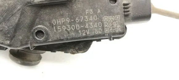 Front wiper linkage and motor