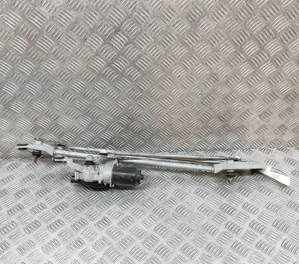 Front wiper linkage and motor