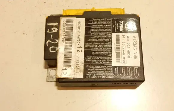Volkswagen PASSAT B6 Airbag control unit/module 3C0909605M 1920