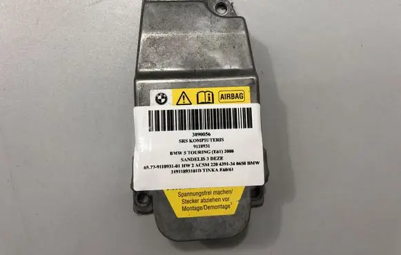 BMW 5 E60 E61 Airbag control unit/module 9118931