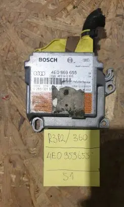 Audi A8 S8 D3 4E Airbag control unit/module 4E0959655G 4E0910655