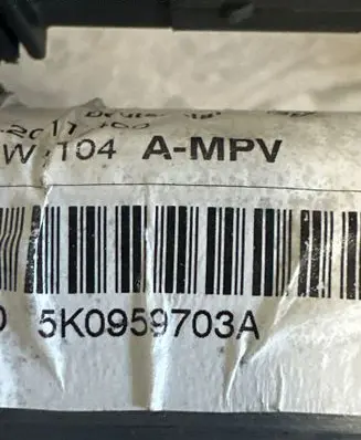 Volkswagen Touran II Rear door window regulator motor 5K0959703A
