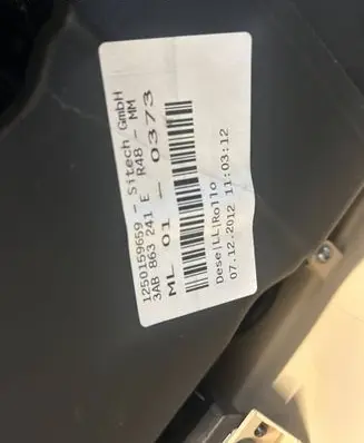 Volkswagen PASSAT CC Armrest 3ab863241E
