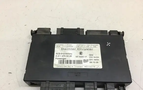 Mercedes-Benz ML W164 Seat control module 05022317 A2118705026