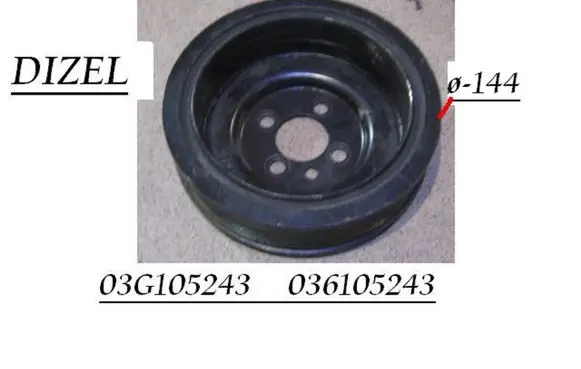 Skoda Fabia Mk2 (5J) Crankshaft pulley 03G105243 036105243