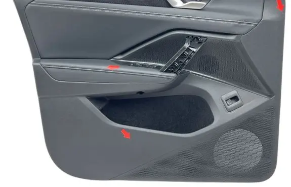 Volkswagen Tiguan Front door card panel trim 571867011AP