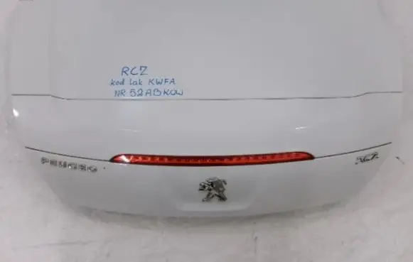 Peugeot RCZ Tailgate/trunk/boot lid