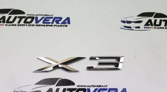 BMW X3 E83 Manufacturers badge/model letters 