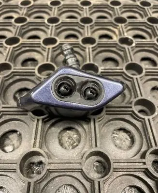 Headlight washer spray nozzle