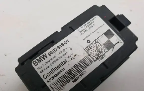 BMW 3 F30 F35 F31 Antenna control unit 9397846 A2C94289401
