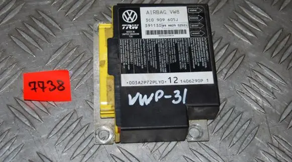 Volkswagen PASSAT B6 Airbag control unit/module 3C0909605J