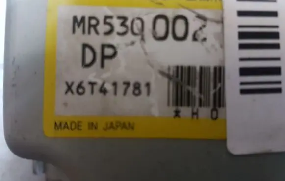 Mitsubishi Montero Airbag control unit/module MR530002 X6T41781