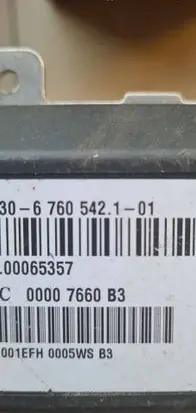 BMW 7 E65 E66 Steering rack control module 6760542 00007660B3 00065357