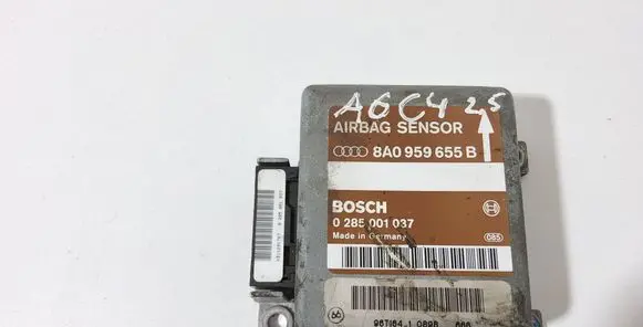 Audi A6 S6 C4 4A Airbag control unit/module 8A0959655B 96T16410898 0285001037