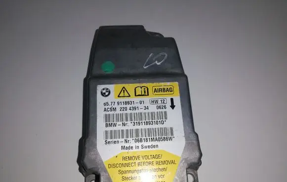 BMW 5 E60 E61 Airbag control unit/module 9118931 65779118931