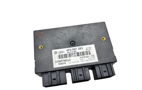 Audi A6 S6 C6 4F Tow bar trailer control unit/module 4F0907383