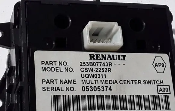 Renault Latitude (L70) Other switches/knobs/shifts 253B07743R