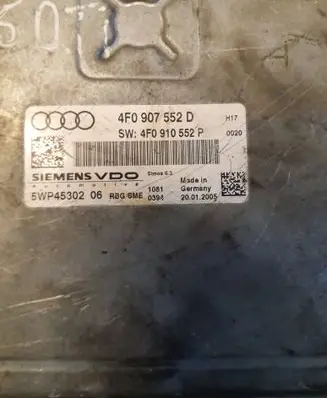 Audi A6 S6 C6 4F Engine control unit/module 4F0907552D 5WP4530206 4F0910552P
