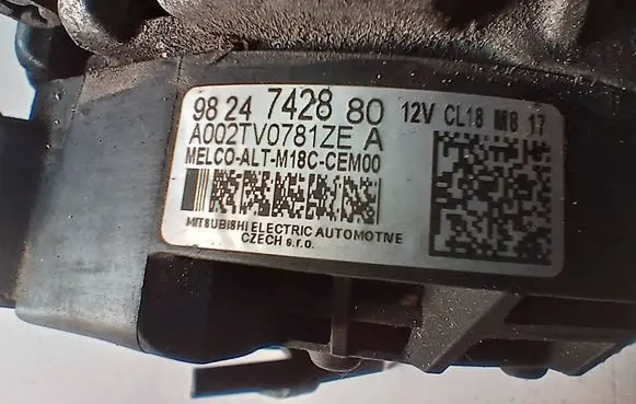 Peugeot Partner III Generator/alternator 9824742880 A002TV0781ZE