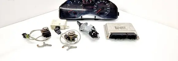 Audi A4 S4 B5 8D Engine ECU kit and lock set 8D0907557S 0261204183 8D0919034B