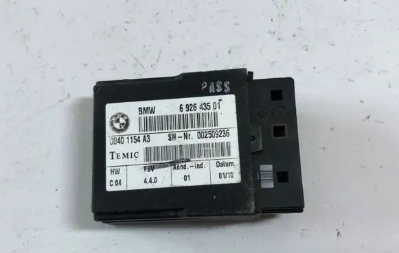 BMW 3 E90 E91 Seat control module 692643501 002509236 00401154A3