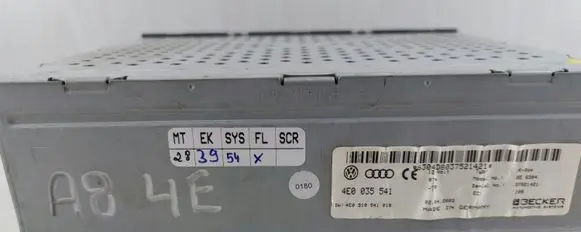 Audi A8 S8 D3 4E Radio/CD/DVD/GPS head unit 4E0035541 4E0910541018