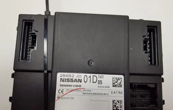Nissan X-Trail T31 Comfort/convenience module 284B2JD01D 5WK46498