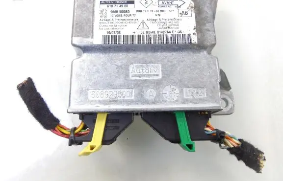 Peugeot 308 Airbag control unit/module 9665100080