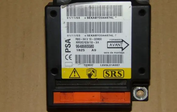 Citroen C5 Airbag control unit/module 9648665580