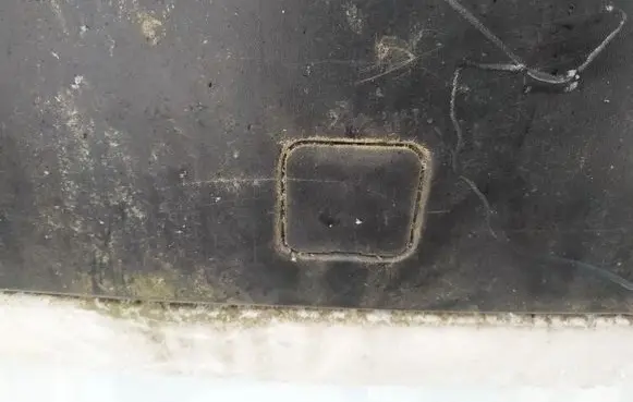 Citroen C2 Rear bumper row hook cap/cover baltas