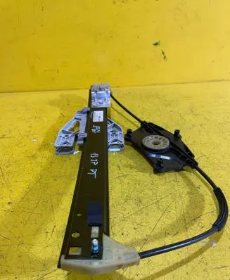 Rear door window regulator with motor