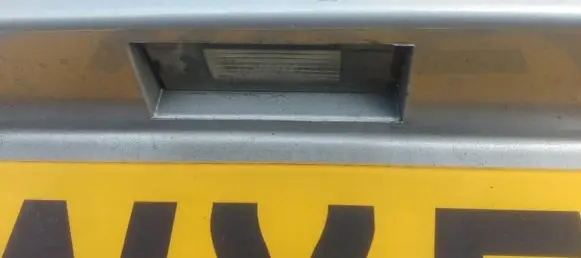 Renault Laguna II Number plate light