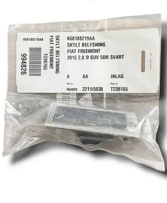 Fiat Freemont Number plate light K68188219AACZ