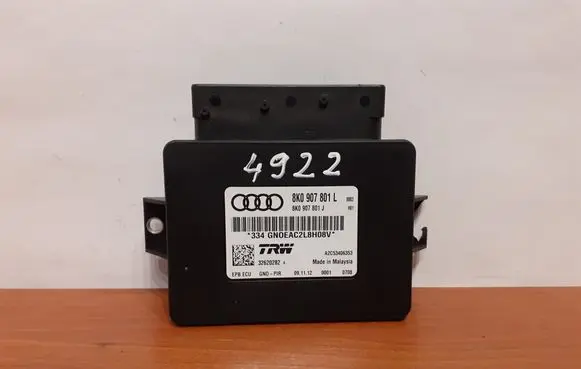 Audi A4 S4 B8 8K Rear brake EMF control unit/module 8K0907801J 8K0907801L