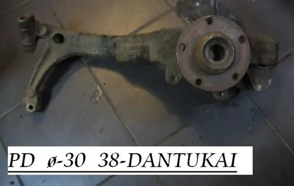 Front wheel hub spindle knuckle