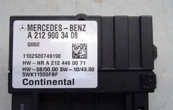 Mercedes-Benz C W204 Fuel injection pump control unit/module 2129003408 A2129003408