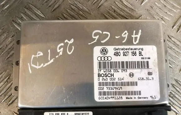 Audi A6 S6 C5 4B Gearbox control unit/module 4B0927156BL 73369419 0260002514