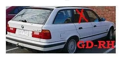 BMW 5 E34 Rear door window glass 51368209424 GD25EF20RR25