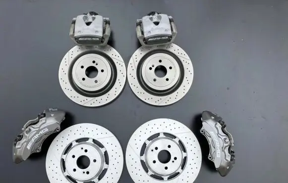 Mercedes-Benz S C217 Brake discs and calipers set A2224212612 A2314211798