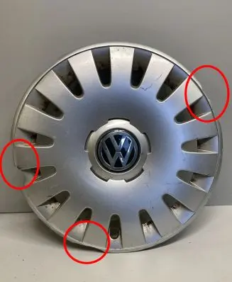 Volkswagen Sharan R16 wheel hub/cap/trim 7M7601147E