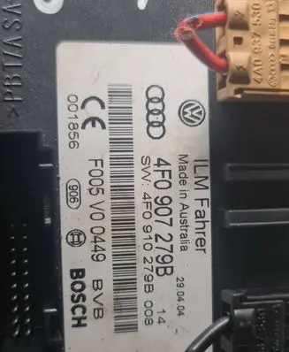 Audi A6 S6 C6 4F Comfort/convenience module 4F0907279B 4F0910279B F005V00449
