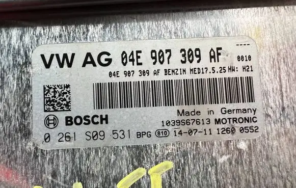 Volkswagen Golf VII Engine control unit/module 04E907309AF 0261S09531