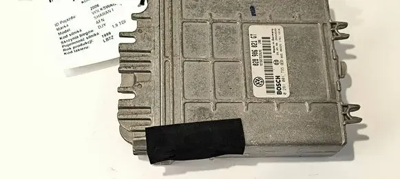 Volkswagen Sharan Engine ECU kit and lock set 028906021GT